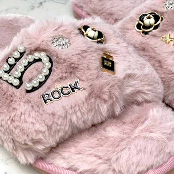 Glamour Girl House Slippers. In Pink - Picture 4 of 4